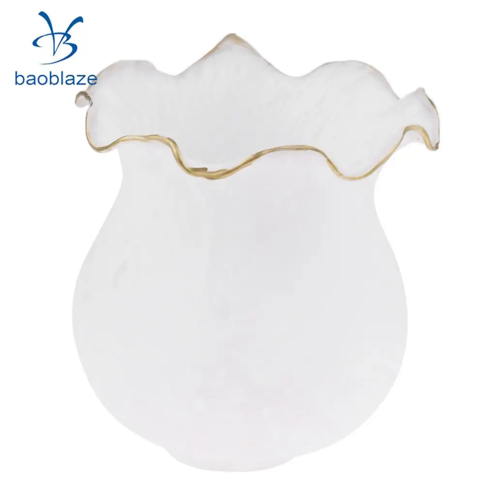 Baoblaze E27 Lamp Holder Glass Table Lamp Shade Modern Standard Small Lamp Shade