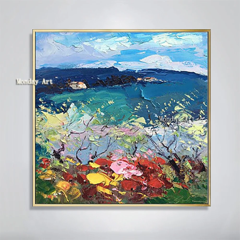 100-Hand-Painted-Abstract-Colorful-Scenery-Painting-On-Canvas-Wall-Art-Wall-Adornment-Picture-Painting-For