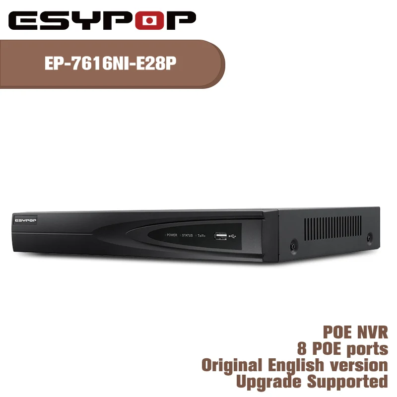 

English Version NVR HIK Oem Ds-7616ni-e2/8p 16CH 8POE 2SATA Network Interfaces Case NVR HD 1080P NVR CCTV System HDMI VGA