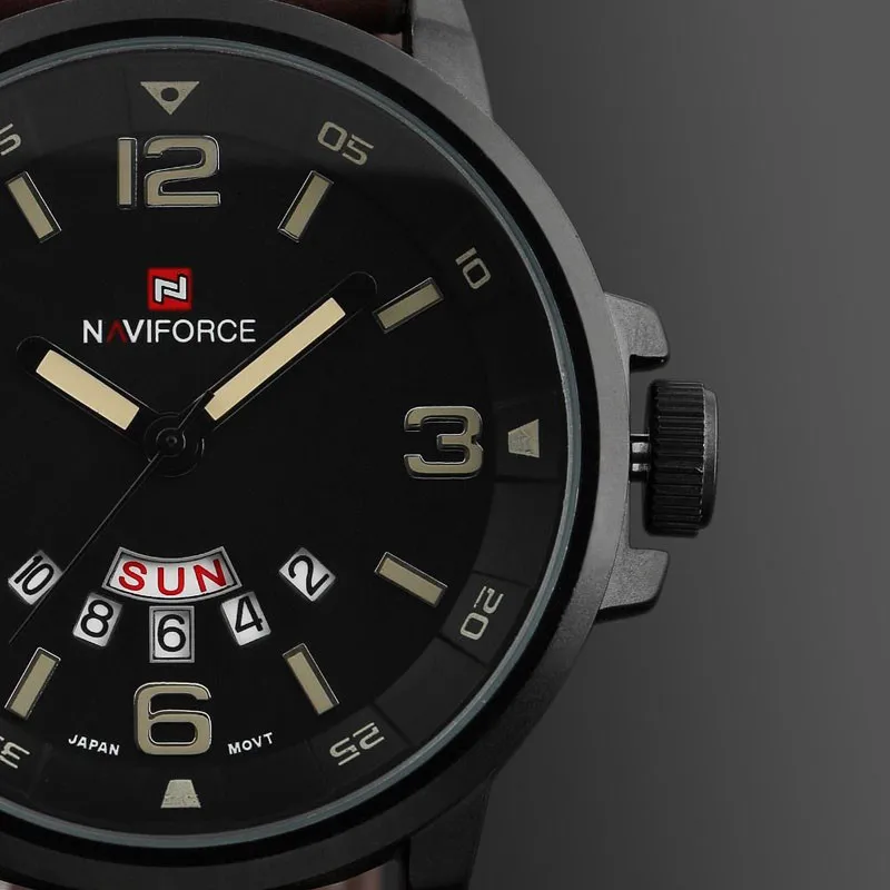 

Luxury Waterproof Watch Men Analog Quartz Watch Synthetic LeatherDate Mens Army Military Sports Wrist Watches erkek kol saati