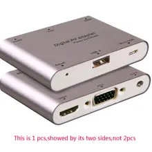 HDMI VGA видео адаптер телефон к телевизору проектор аудио конвертер для iPad для iPhone 7 8 плюс 6 6S 5S samsung S8 S8+ S9 S9+ LG G5