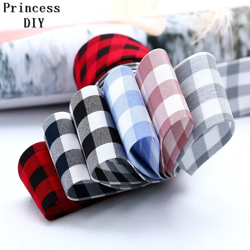 

5Meter/Lot 10 25mm 40mm Preppy Chic Tape Classic Check Ribbon Trim Fabric Layering DIY Bows Handmade Craft Decoration Material