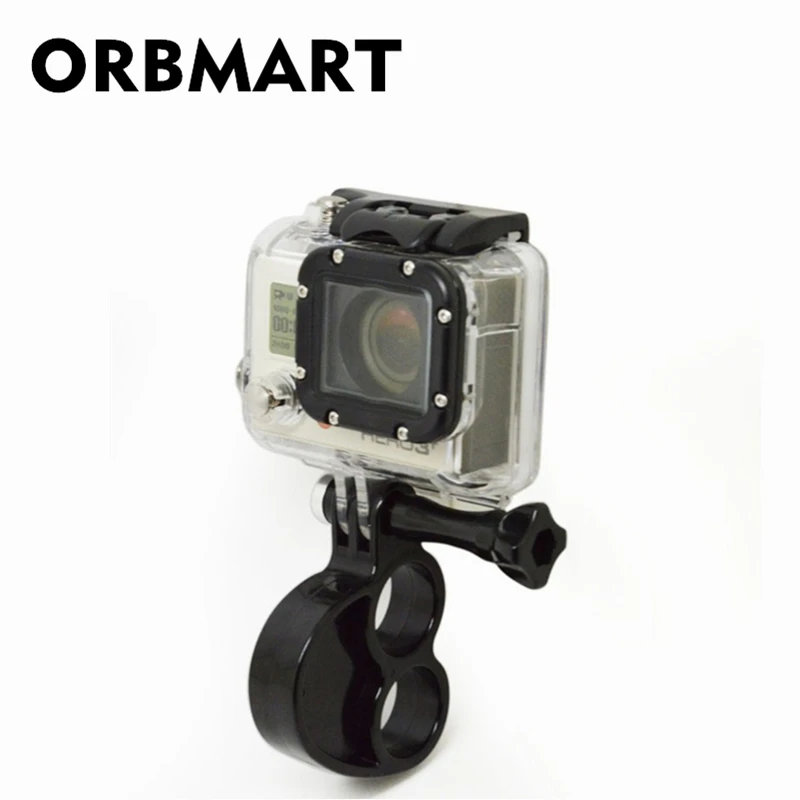 Orbmart пластиковая мини селфи-Палка с двойным пальцем для GoPro Hero 4 3+ 3 2 Xiaomi Yi Xiaoyi SOOCOO SJCAM Спортивная Экшн-камера