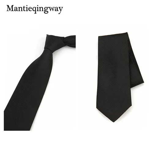 Mantieqingway 8 см деловой однотонный красный галстук для мужчин s Модный повседневный широкий 8 см галстуки из полиэстера для мужской свадебный костюм галстуки для шеи - Цвет: 006
