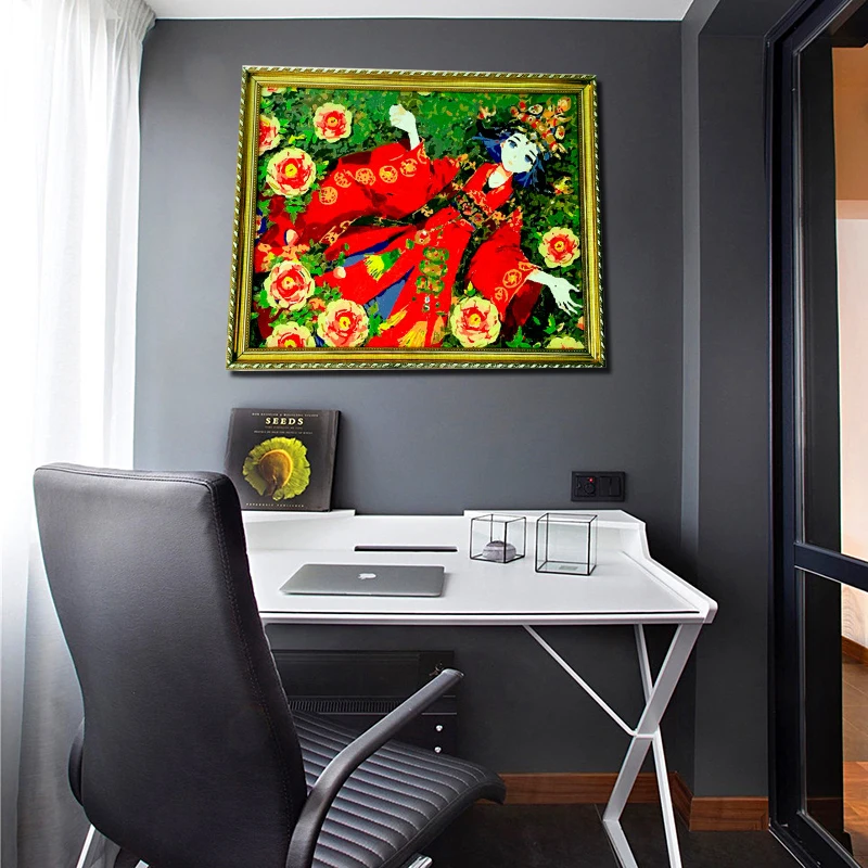 

Canvas Painting By Numbers Wedding Dress DIY Digital Painting Living Room Home Decoration Modern Wall Art Oil Painting Pictures