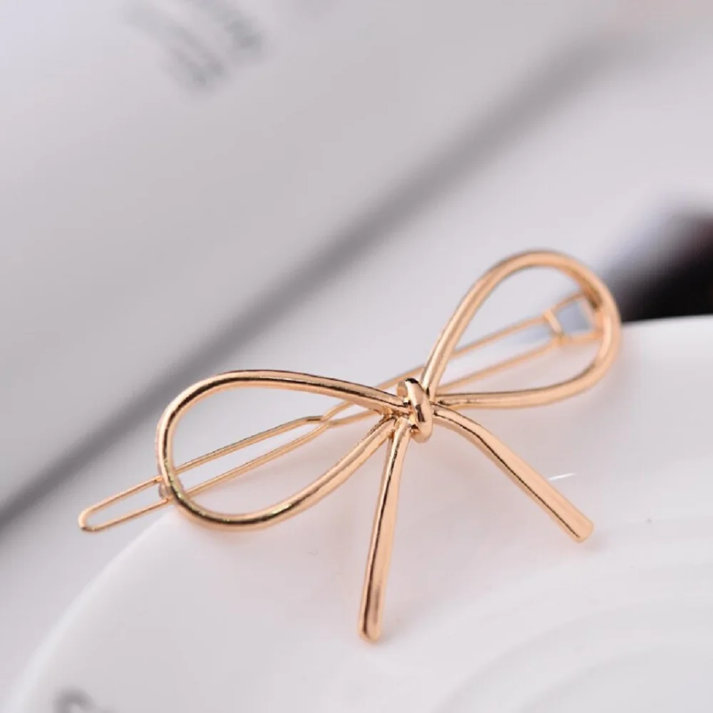 

1pc New Vintage Hairpins Metal Bow Knot Hair Barrettes Girls Women Hair Accessories Hairgrips New Brand Hair Holder Hair Clip