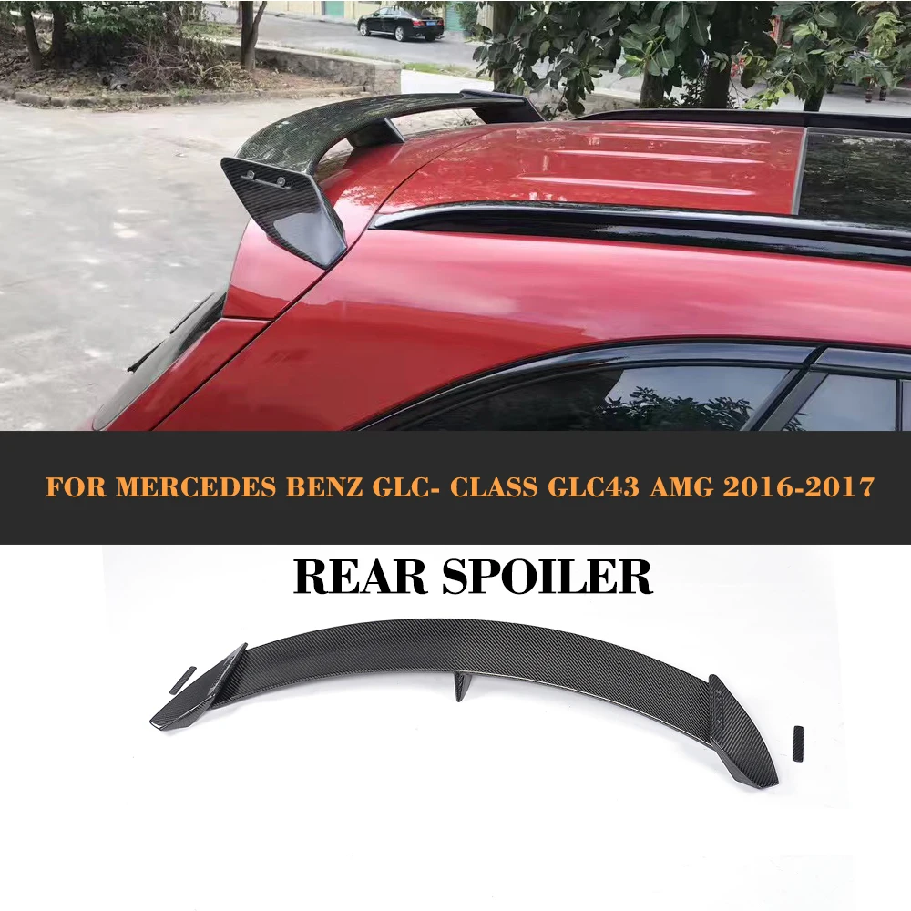 Glc Class Carbon Fiber Rear Roof Spoiler Wing For Mercedes Benz X