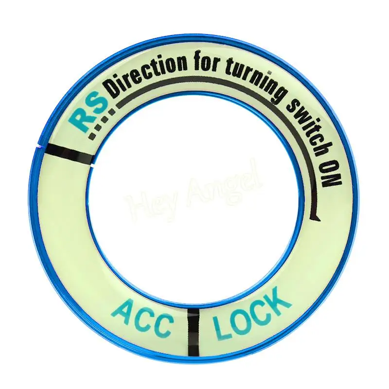 Стайлинг автомобиля украшение из алюминиевого сплава светящаяся наклейка на зажигание крышка переключателя для HONDA City CIVIC Accord Fit Ciimo ODYSSEY HA10599
