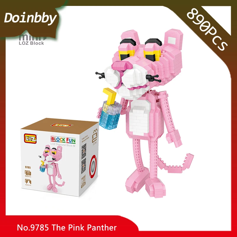 

LOZ 9785 Panther Youtube Fashion Model 890Pcs Education Building Block Brick Toys Children Compatible With Legoings doinbby
