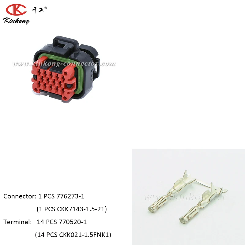 TE/TYCO AMPseal 1 5 серия 776273 14 pin Ampseal последовательный разъем|Соединители| |