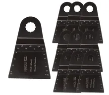 10 pcs 65mm standard Fine tooth oscillating muti tool blades for power tool Ridgid,AEG,Worx Sonicrafter accessories,wood cutting