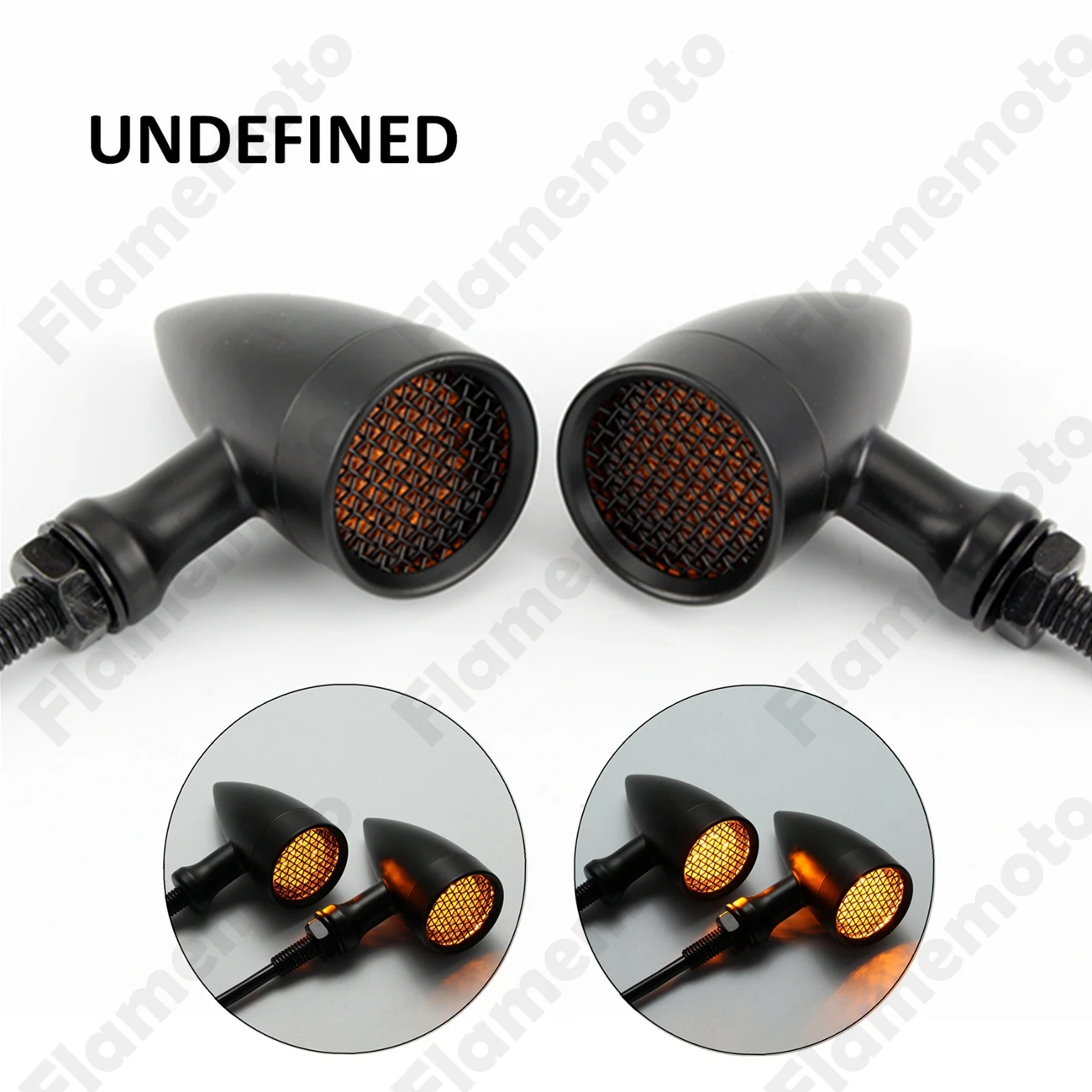 

Светодиодный индикатор поворота в виде мотоцикла, лампа с сетчатыми линзами для Harley Honda, индийский, старый, школьный, кафе, Racer, черный, Янтарный