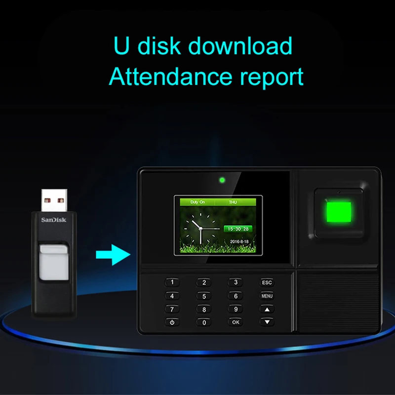 Eseye биометрическая система посещаемости времени USB Идентификация отпечатков пальцев Контроль доступа сотрудников устройство рекордер времени