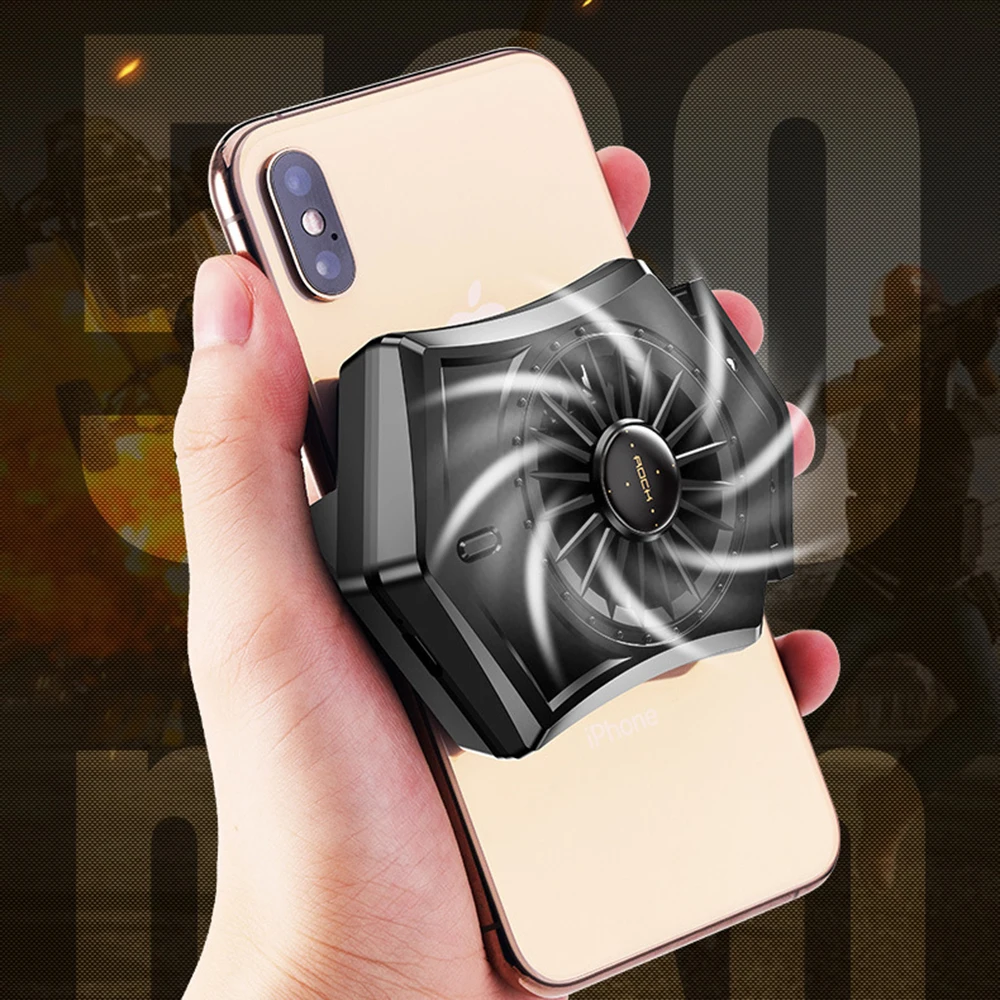 

Multifunctional Mobile Phone Radiator PUBG Fan Bracket Cooling Pad Game Controller Game Shooting Mute Desuperheater Universal