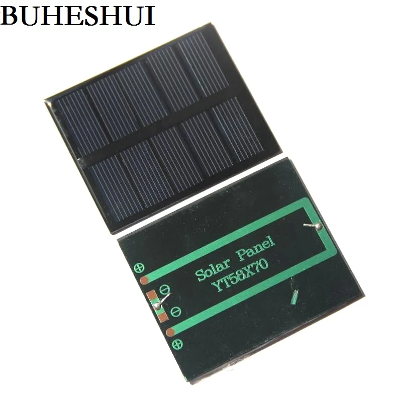 BUHESHUI 0 5 Вт 2 В мини-модуль солнечной батареи DIY игрушечная панель светодиодный