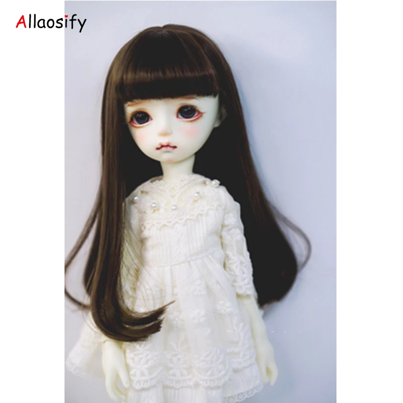 Allaosify bjd волосы длинные кудрявая кукла парик 1/3 1/4 1/6 BJD парики высокотемпературные волокна волос для кукол bjd волосы