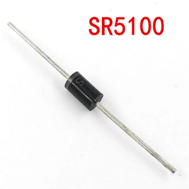 

20pcs SR5100 SB5100 schottky diode 5A/ 100V DO -27