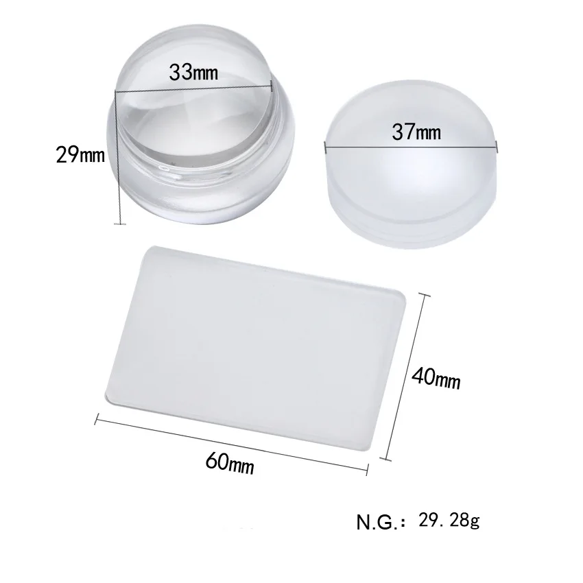 

Stamping Nail Art Image Plates Stamper Scraper Set Template Nail Tools Silicone Jelly Free Shipping In Russia