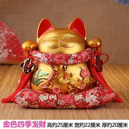 Популярный новейший счастливый кот украшения Lucky Cat Большая японская керамика Lucky кошка, поросенок Банк открытый в творческих подарках - Цвет: 2