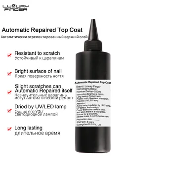 

Luxury Finger 15ml/250ml Professional Nail Gel Automatic Repair Top Coat Soak Off UV/LED Manicure Varnish Resistant To Scratch