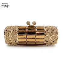 XIYUAN бренд женские роскошные полностью Алмазная вечерняя сумка с наплечным ремешком модные сумки женские сумки через плечо сумки-мессенджеры мини-подарочная коробка