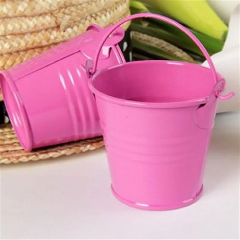 Mini Cute Colorful Candy Buckets For Wedding Birthday Party Pails Bag