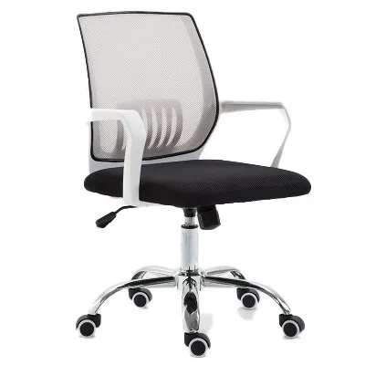White edge gray ЕС Poltrona поворотный Современный Лаконичный для работы в офисной сети сотрудников встречи студенческий стул для общежития - Цвет: White edge gray