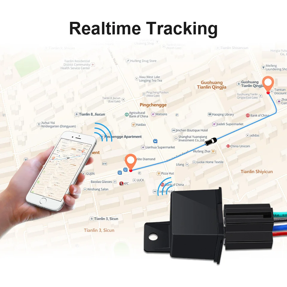 Автомобильный GPS трекер реле отключение топлива Дистанционно управляемый