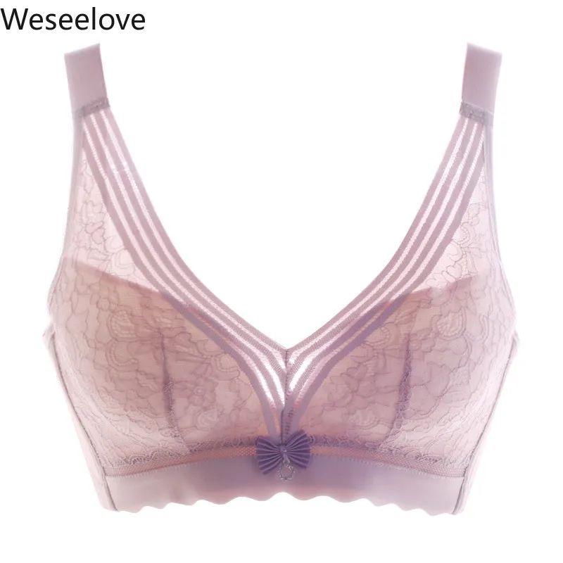 Женское нижнее белье weselove комфортное кружевное без косточек 3/4