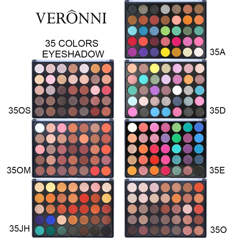 

35 Color Eyeshadow Pallete Gorgeous Silky Powder Professional eyeshadow pigment Nature Make up Palette Matte Shining Eye Shadow