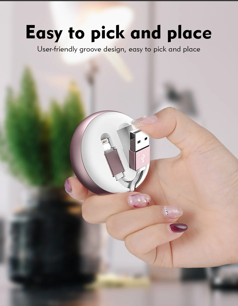 Benks Adjustable USB Charger Cable 8 Pin For Apple iPhone X 10 8 7 6s 5 ipad mini Plus Lighting Charging&Sync Data Cables 90cm (11)