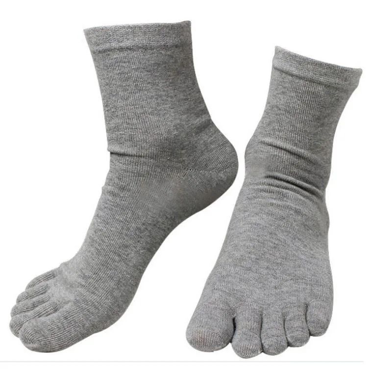 Горячая Распродажа, 5 пар/партия, модные весенне-зимние стильные мужские и женские носки Meias, дышащие носки с пальцами из хлопка и полиэстера, 6 цветов