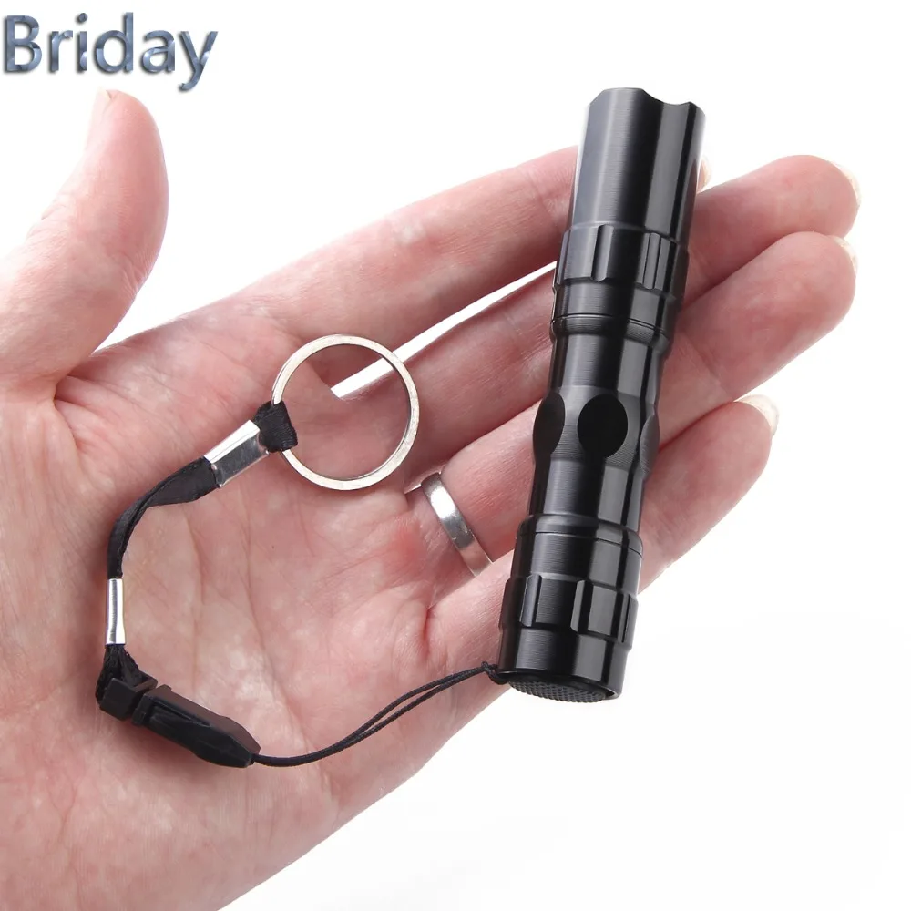 BRIDAY MINI Bright Q5 LED Flashlight Waterproof Portable Aluminum AA Torch | Освещение