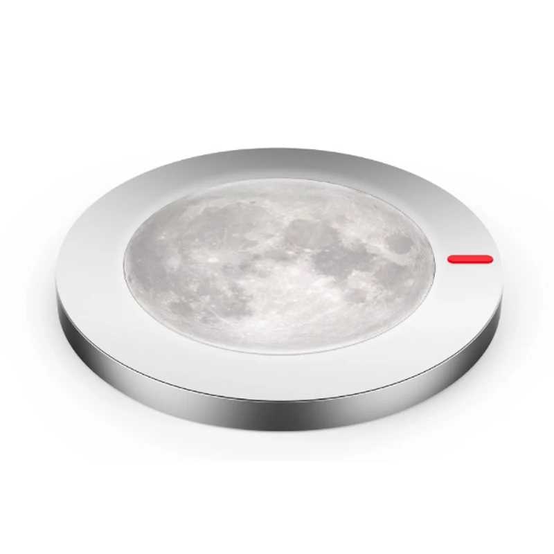 

QI Standard Wireless Charger Q7 Portable Wireless Charging Pad Moon Lamp For Iphone LG SONY HUAWEI XIAOMI