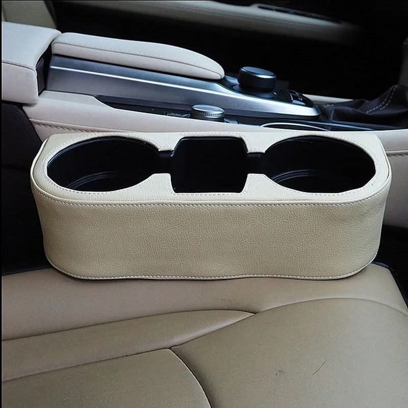 Car Interior Organizer Portable Universal Auto Leather Cup Holder High