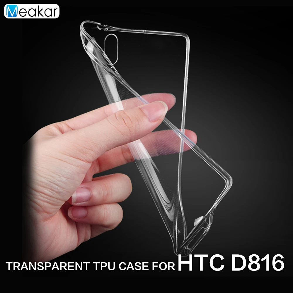 

Transparent Soft TPU Silicon 5.5for HTC Desire 816 Case For HTC Desire 816 800 D816W Cell Phone back Cover Case