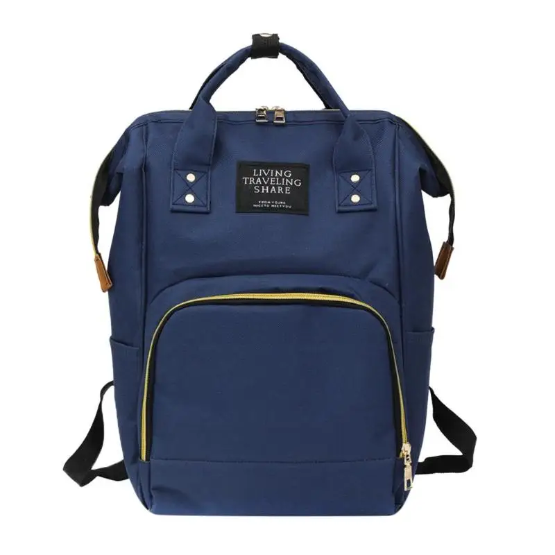 Модные Оксфордские рюкзаки для мам, сумка для детских подгузников, дорожные сумки для мам, сумки для кормления, сумки для ухода за ребенком, большая вместительность, детские сумки, влажная сумка - Цвет: Темно-синий