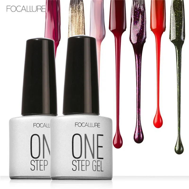 Focallure 3 in 1 UV Gel Soak Off One Step Nail Polish 6ml No Need Top Base Coat For Nails Art vernis semi permanent | Красота и