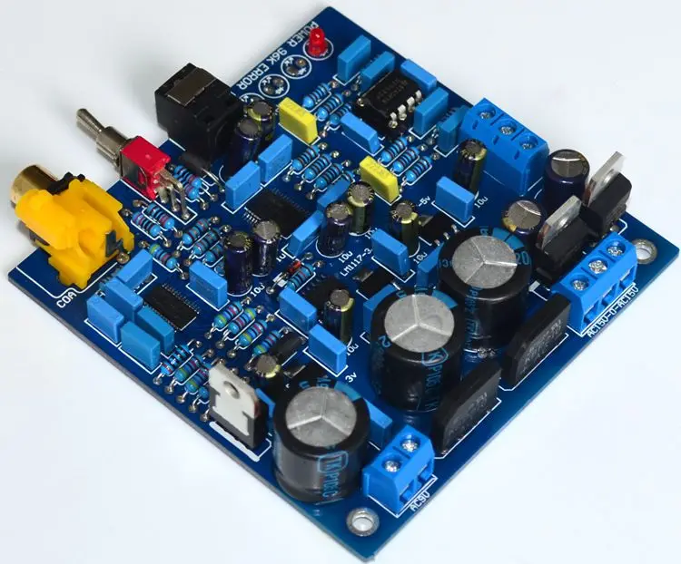 

GHXAMP AK4396+CS8416 DAC Optiacl Fiber Coaxial Input Decoder 2.0 channerl Amplifier board 24bit/192KHz 1pc