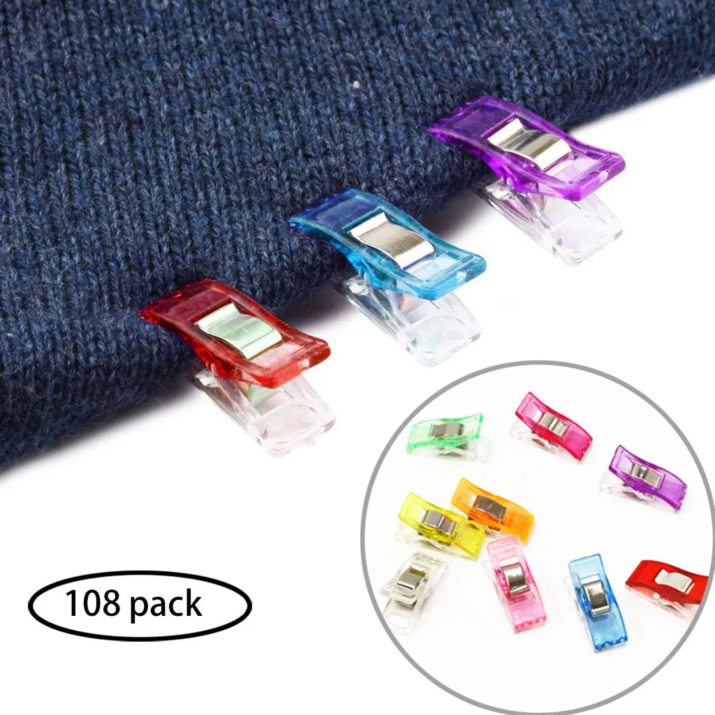 

108pcs/Pack Colorful Sewing Clips for Quilting Binding Crafting Mini Clips For Home