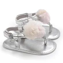 Летние детские повседневные сандалии мягкая подошва малыша Милая обувь для девочек Pinch сладкий милая обувь A19