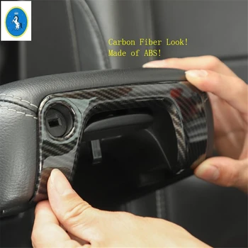 

Yimaautotrims Auto Accessory Middle Armrest Box Lock Keyhole Lock Hole Protector Cover Trim Fit For Jeep Wrangler JL 2018 - 2020