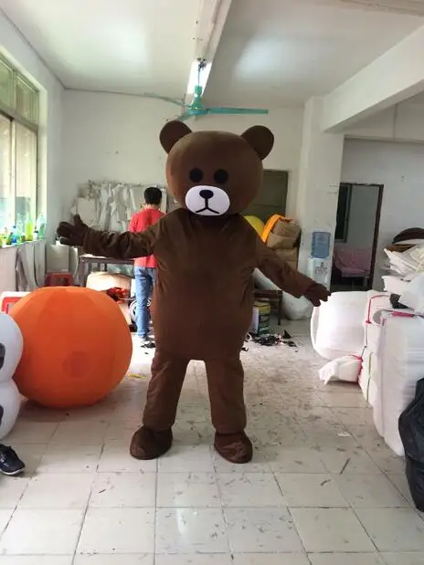 

2017 new Brown bear mascot costume teddy bear and rabbit mascot costume adult size fast shipping