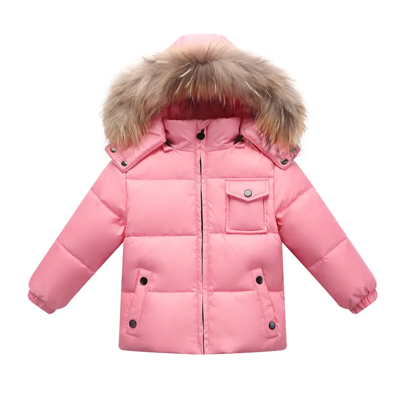 new Orangemom official store kids winter clothes duck down boys girls jackets infant boy coats children's jackets clothing - Цвет: pink