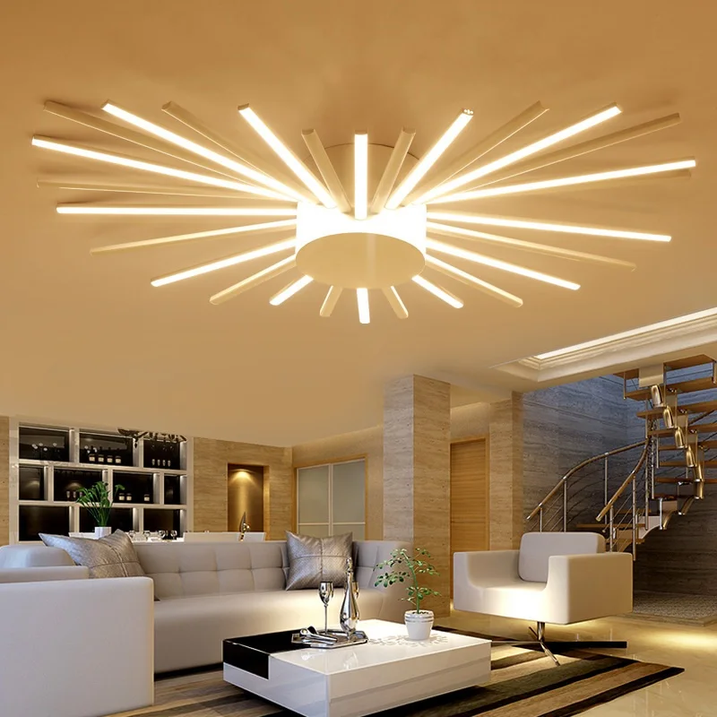 

Postmodern Simple Creative Personality LED Ceiling Light Sunflower Living Room Bedroom Light Art Restaurant Ceiling lamp