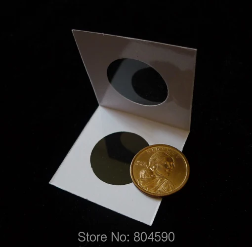 50 Pcs With Box 2"x2" 50mmx50mm Cardboard Mylar Paper Coin Holders