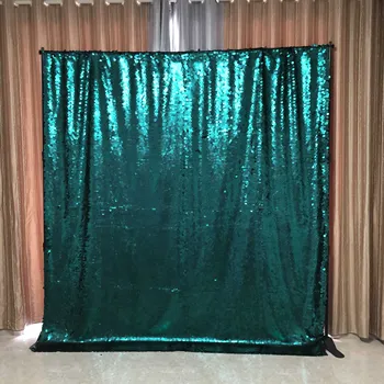 

8ft 240cm seamless Christmas green 18mm large sequin backdrop for holiday