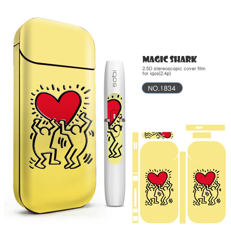 Magic Shark FIFA Totoro Leaf Cell Bumpy Sticker Printing Sticker Skin For IQOS 2.4 Plus 2.4p Cover Case Magic Shark FIFA Totoro Leaf Cell Bumpy Sticker Printing Sticker Skin For IQOS 2.4 Plus 2.4p Cover Case