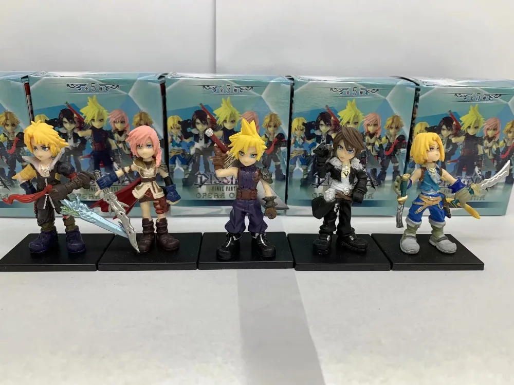 5 шт. Final Fantasy Square Enix облако Зидан молния Тидус Squall Leonhart мини игры плёнки Аниме