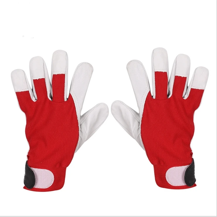 

Head layer sheepskin gloves more durable machine electric welding protective labor insurance gloves gloves antiskid maintenance